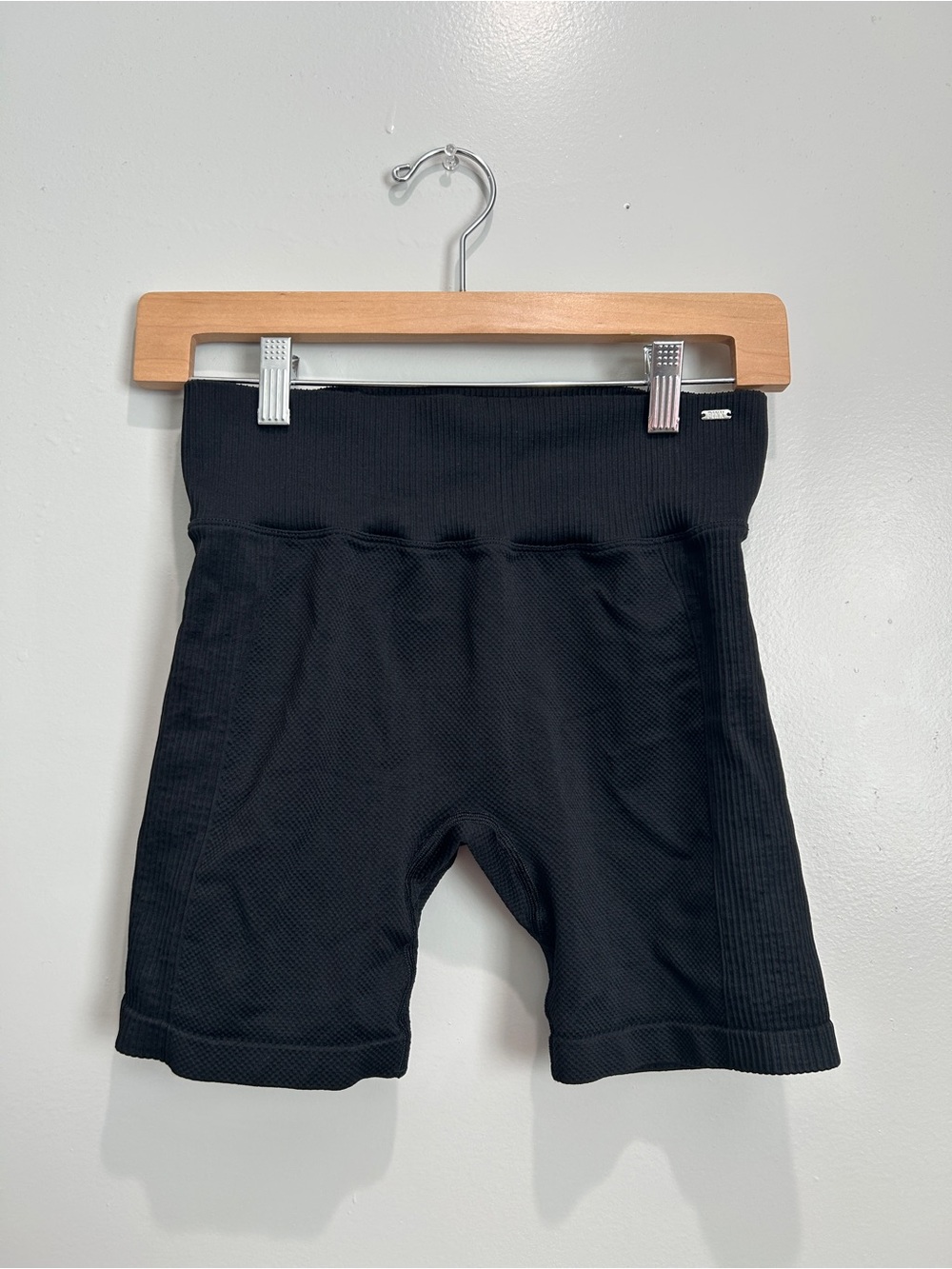 PINK Victoria's Secret Black Ribbed Women's Bike Shorts